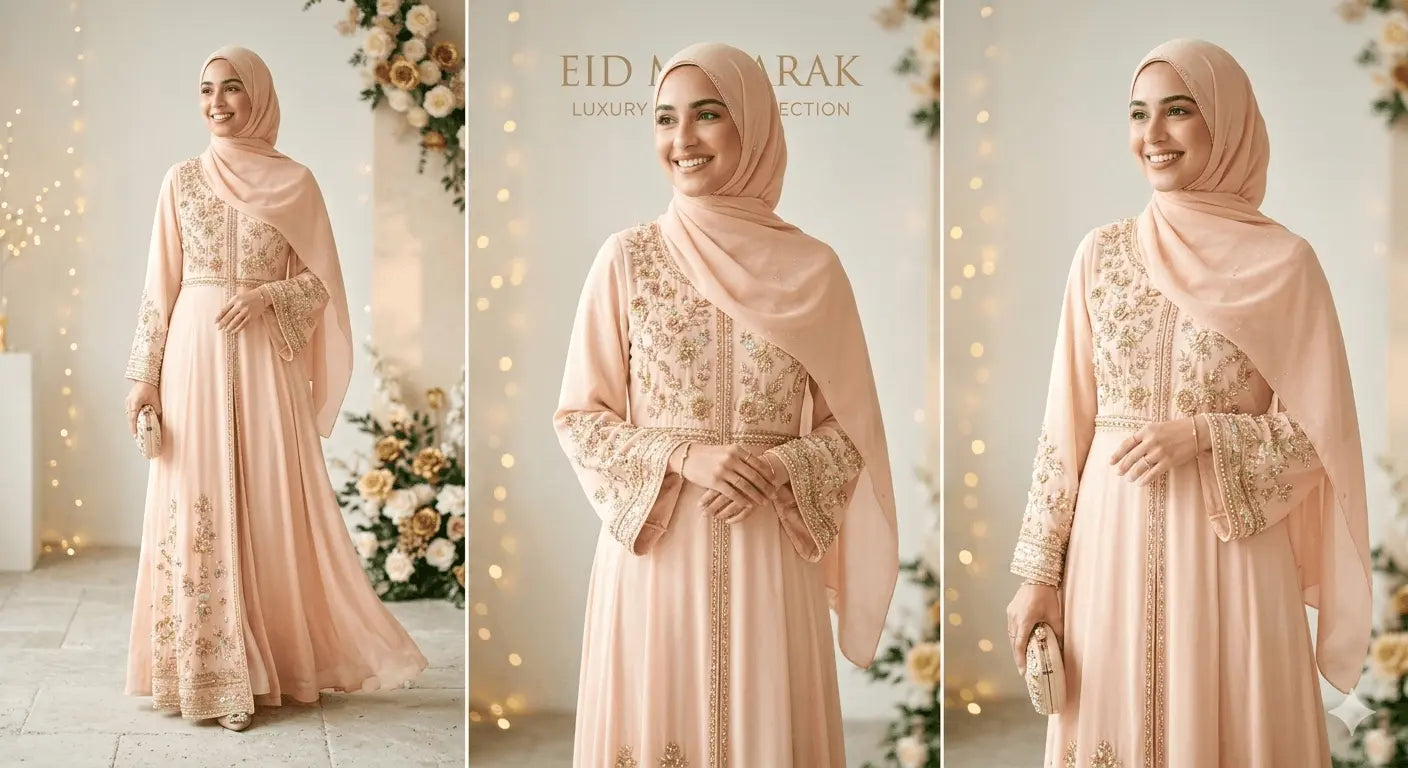 Eid Abaya & Hijab Styling Guide: Elegant Looks for a Modest Festive Season - Abaya Elegance