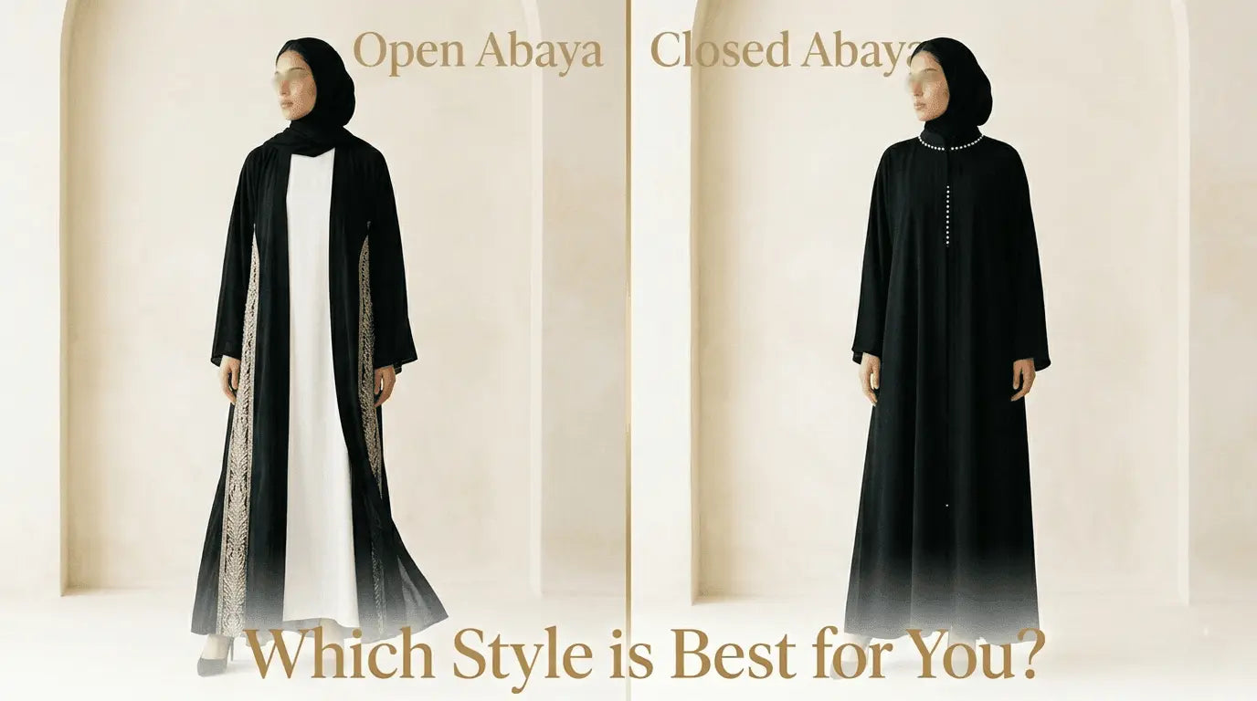 Open Abaya vs Closed Abaya: Which Style is Best for You? - Abaya Elegance