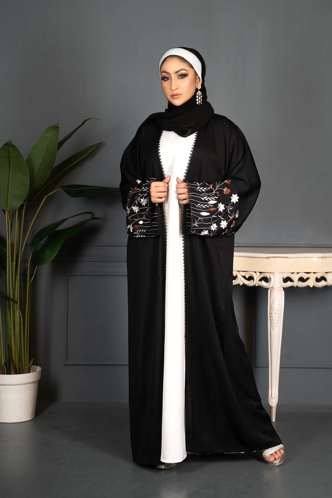 Luxury Hand Embroidery Abaya for Elegant Modest Wear including Innar Abaya Abaya Elegance