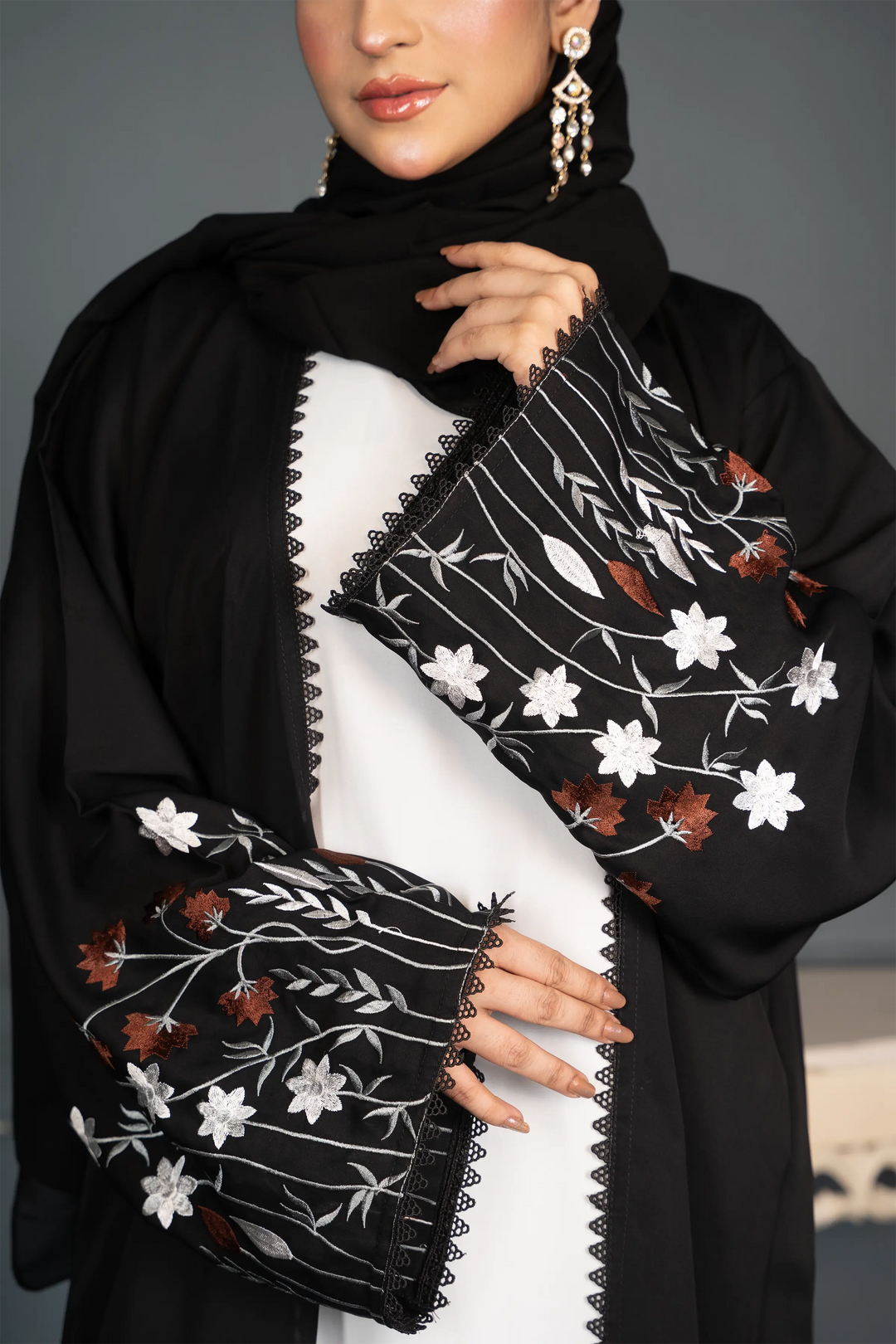 Luxury Hand Embroidery Abaya for Elegant Modest Wear including Innar Abaya Abaya Elegance