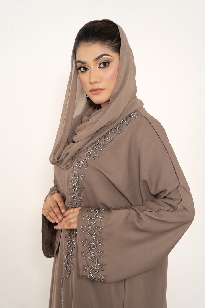 Stylish Handicrafts with Stonework Abaya Including inner for Modern Women Abaya Elegance