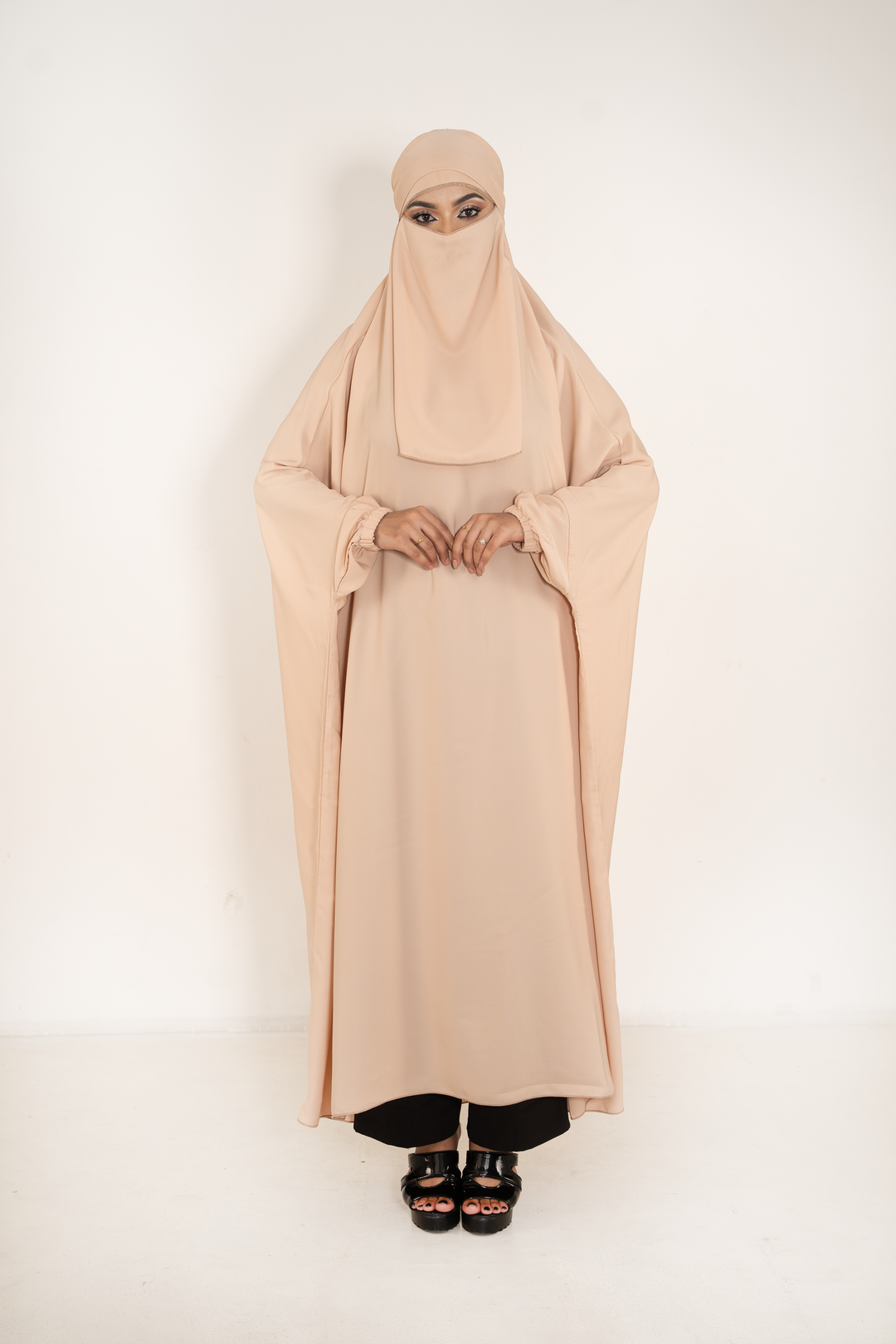 One Piece Jilbab Set with Niqab For Muslim women Abaya Elegance