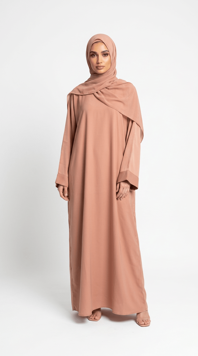 Blush Ease Abaya - Abaya Elegance