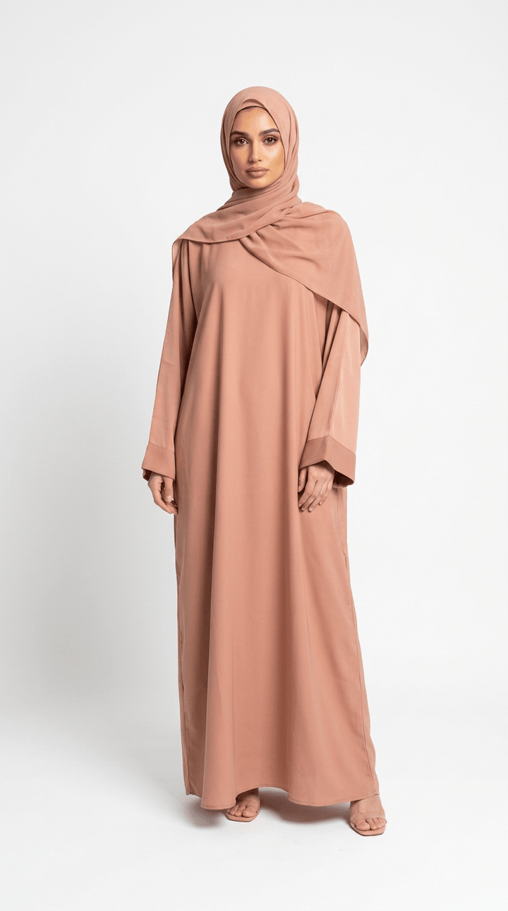 Blush Ease Abaya - Abaya Elegance