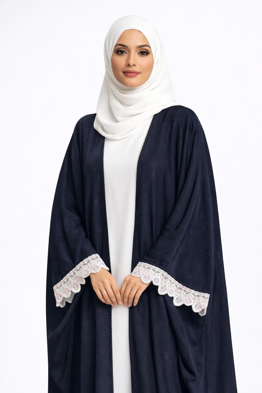 Designer Floral Kaftan Abaya for Special Occasions - Abaya Elegance
