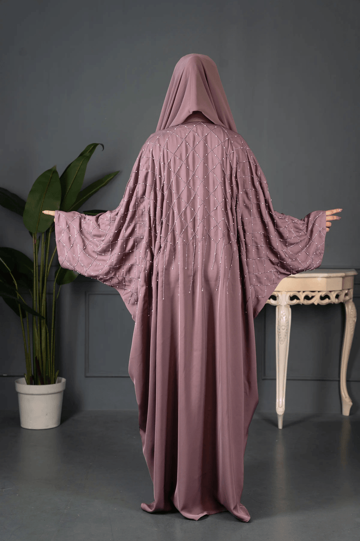 Elegant Handwork Abaya with Artisan Detailing - Abaya Elegance