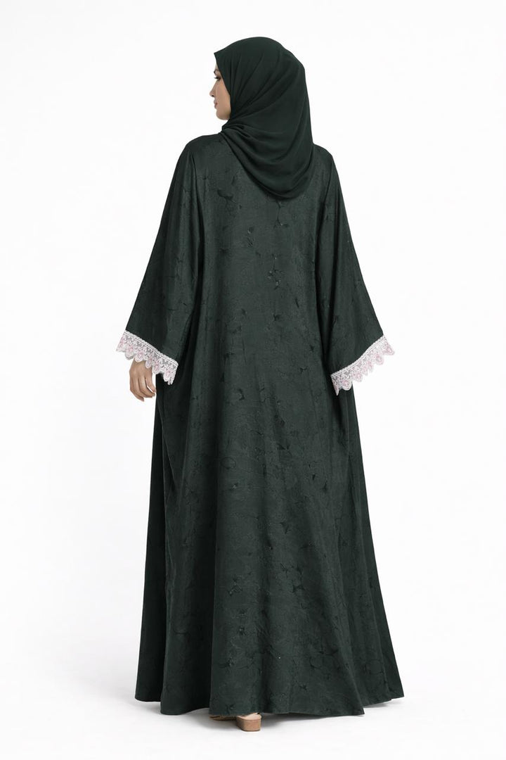 Elegant Printed Kimono Style Abaya – Modest Luxury Wear - Abaya Elegance