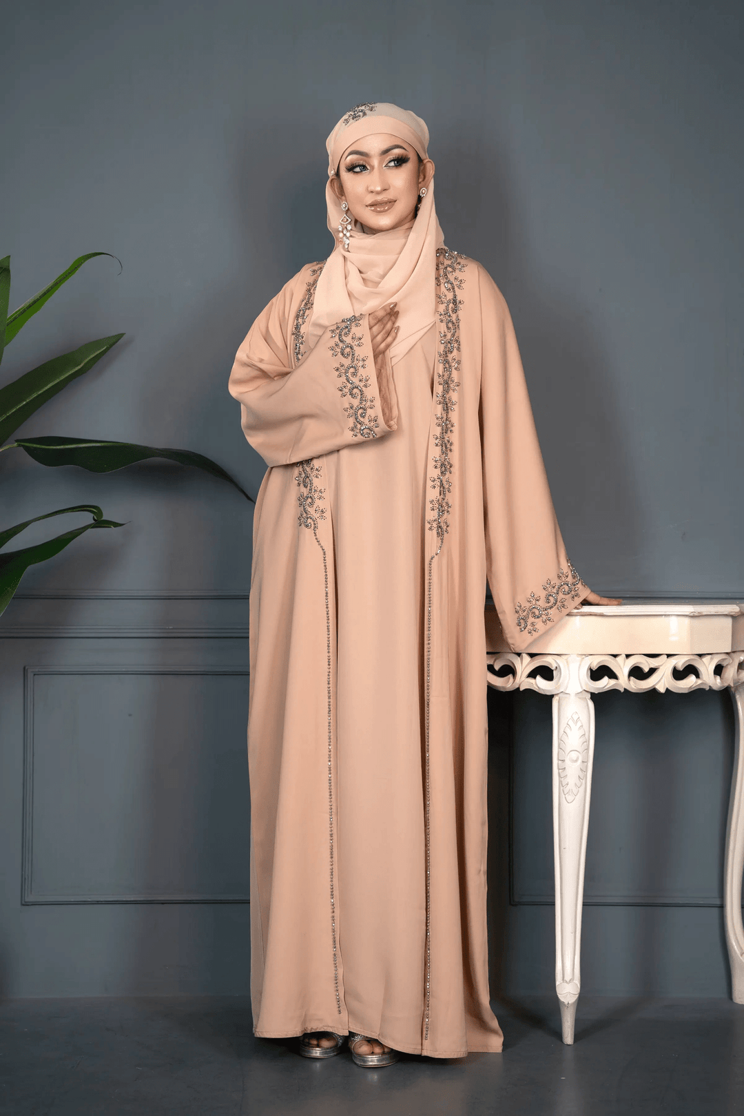 Handmade Handicraft Abaya with Luxury Artisan Detailing - Abaya Elegance