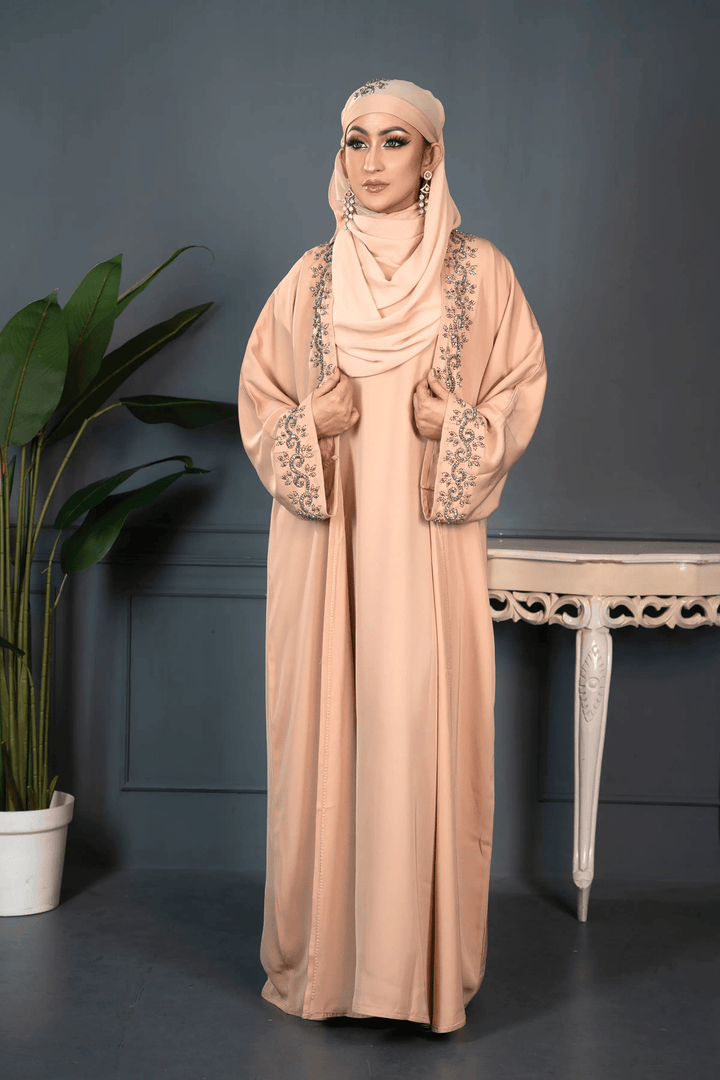 Handmade Handicraft Abaya with Luxury Artisan Detailing - Abaya Elegance