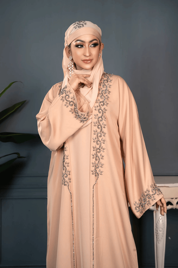 Handmade Handicraft Abaya with Luxury Artisan Detailing - Abaya Elegance