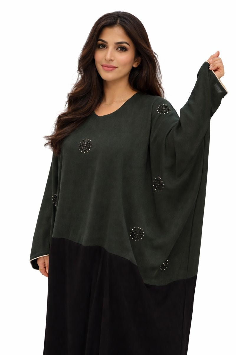 Kaftan with Crystal Work on the Front