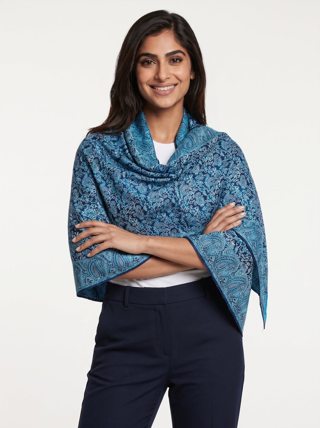 Luxury Paisley Cashmere Shawl – Soft Elegant Wrap for Every Occasion - Abaya Elegance