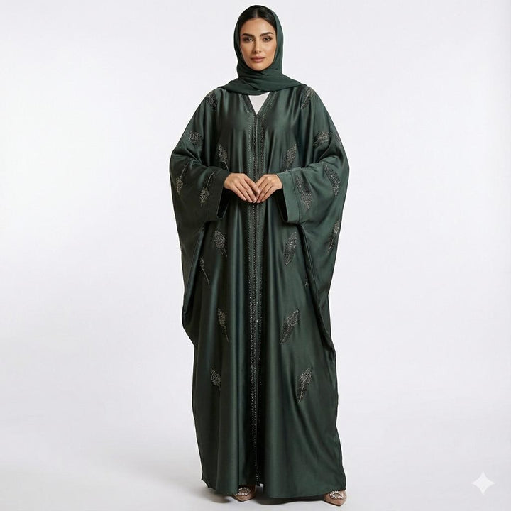 Luxury Stonework Abaya for Elegant Modest Wear - Abaya Elegance