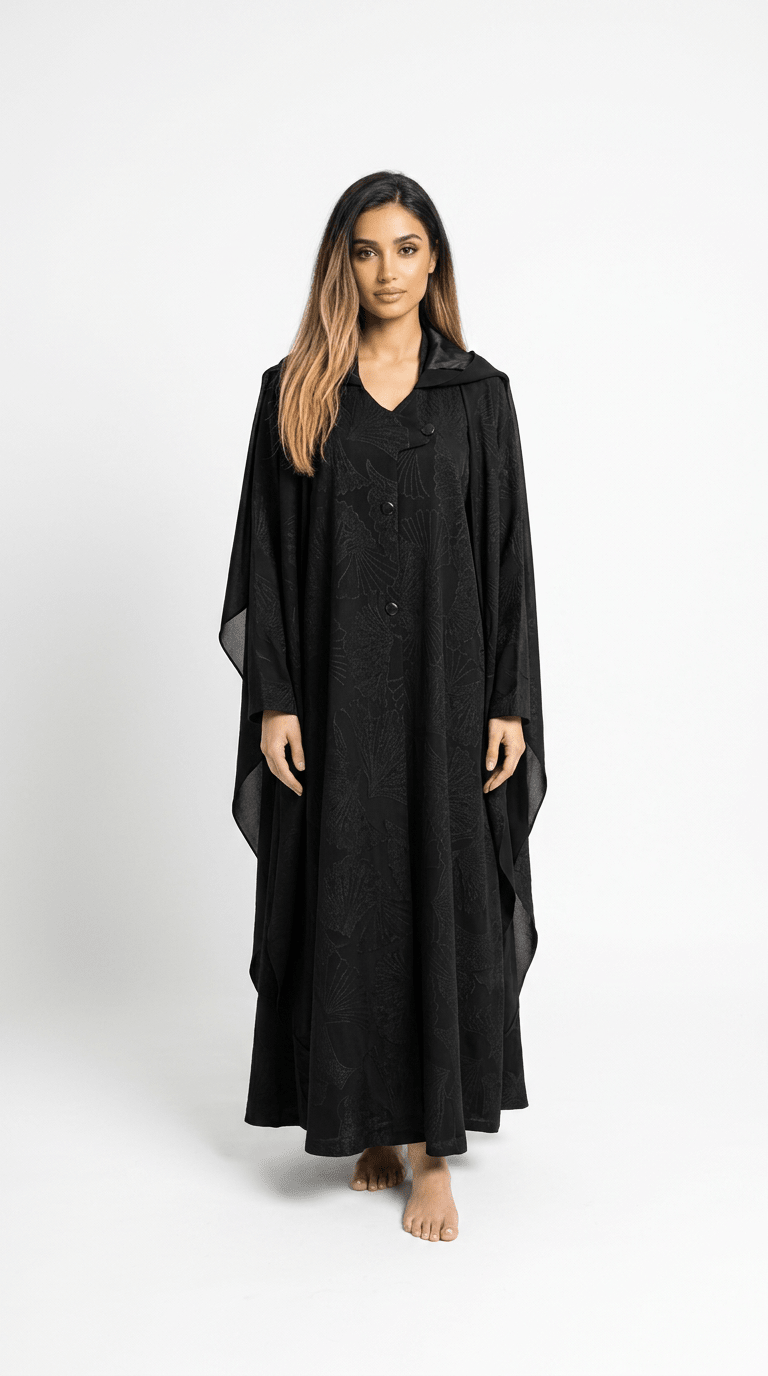 Midnight Drape Abaya - Abaya Elegance