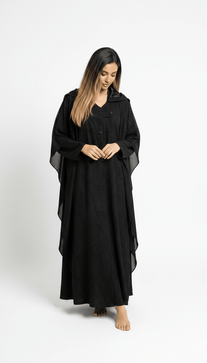 Midnight Drape Abaya - Abaya Elegance