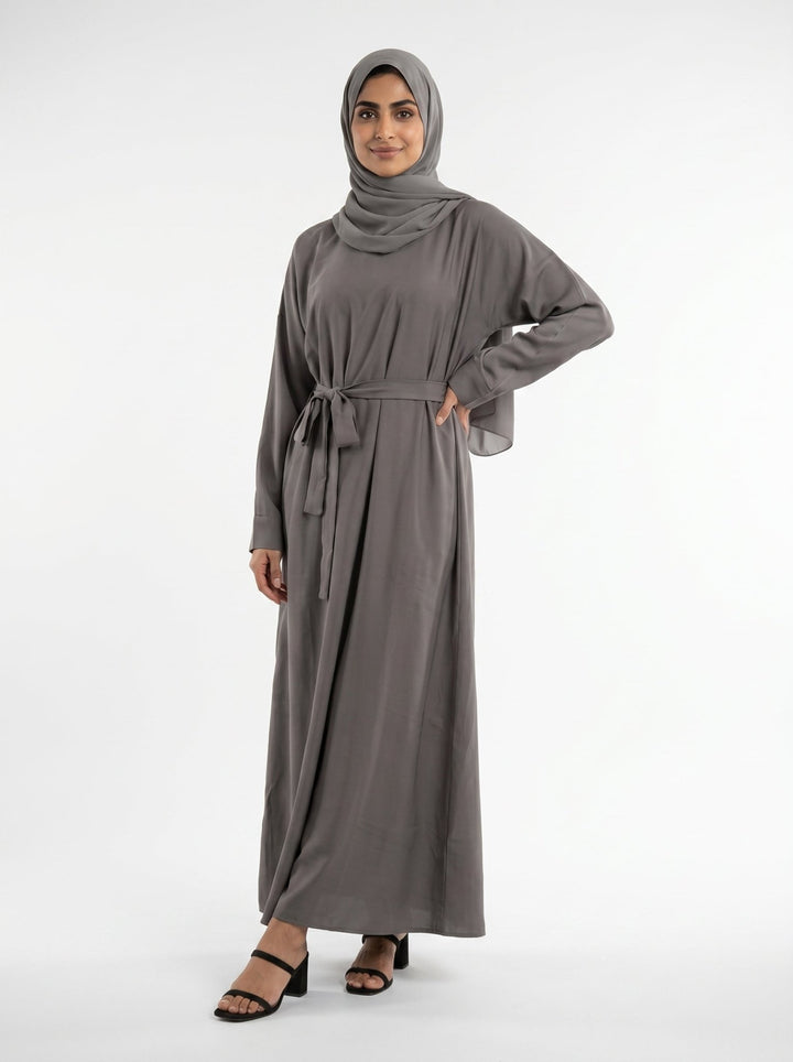Minimal Grace Abaya with Pocket - Abaya Elegance