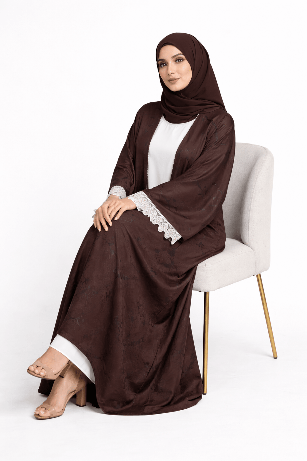 Mocha Grace Signature Abaya - Abaya Elegance