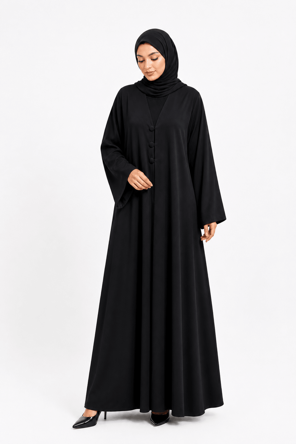 Modern Casual Abaya – Minimalist Modest Wear - Abaya Elegance