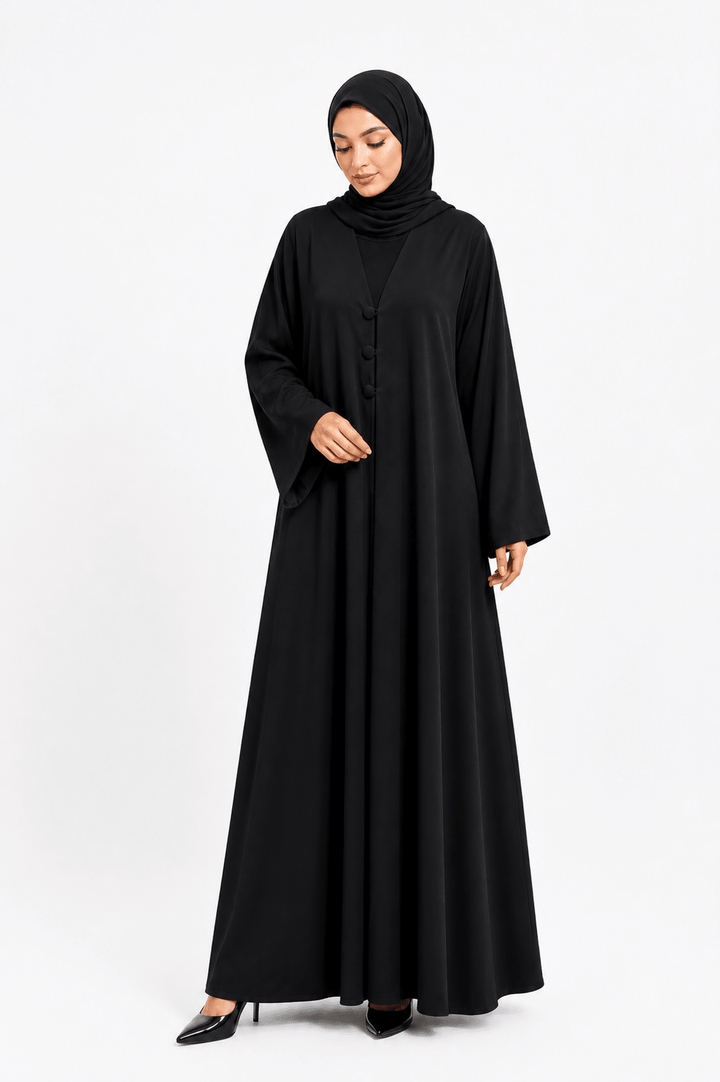 Modern Casual Abaya – Minimalist Modest Wear - Abaya Elegance