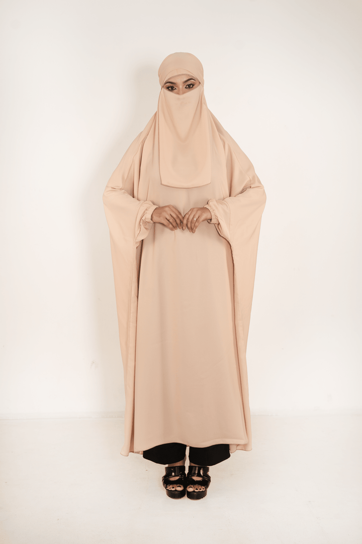 One Piece Jilbab Set with Niqab For Muslim women - Abaya Elegance