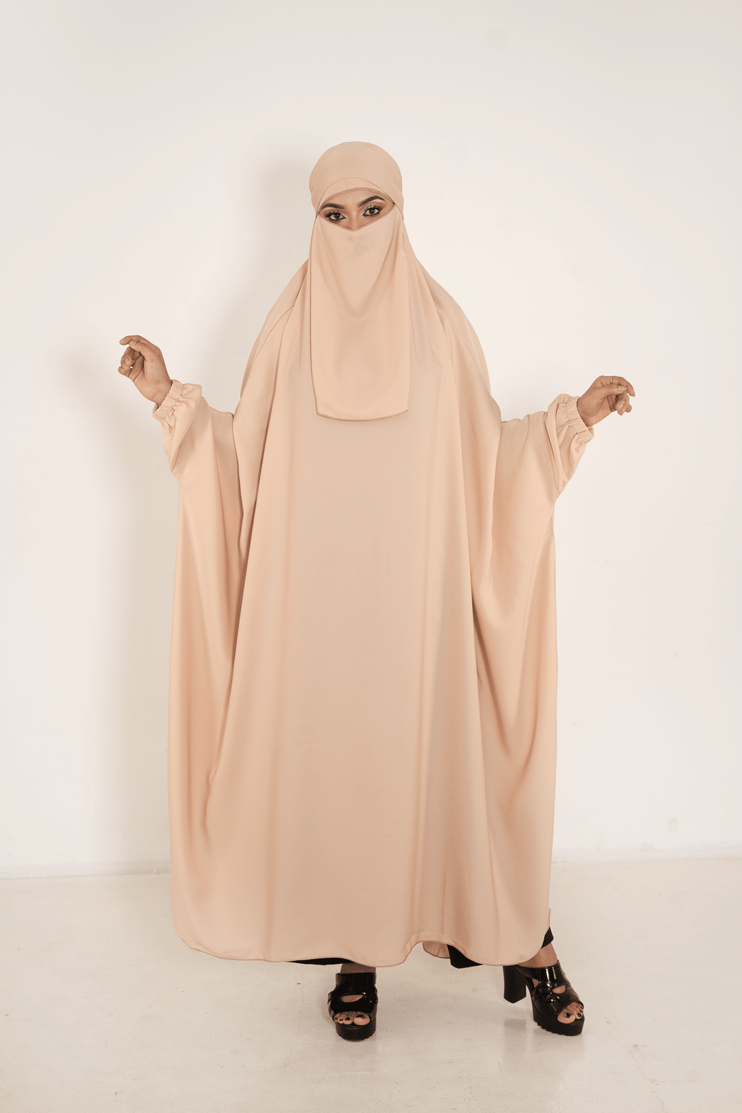 One Piece Jilbab Set with Niqab For Muslim women - Abaya Elegance