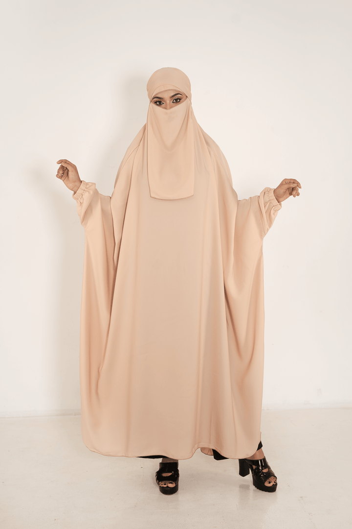 One Piece Jilbab Set with Niqab For Muslim women - Abaya Elegance