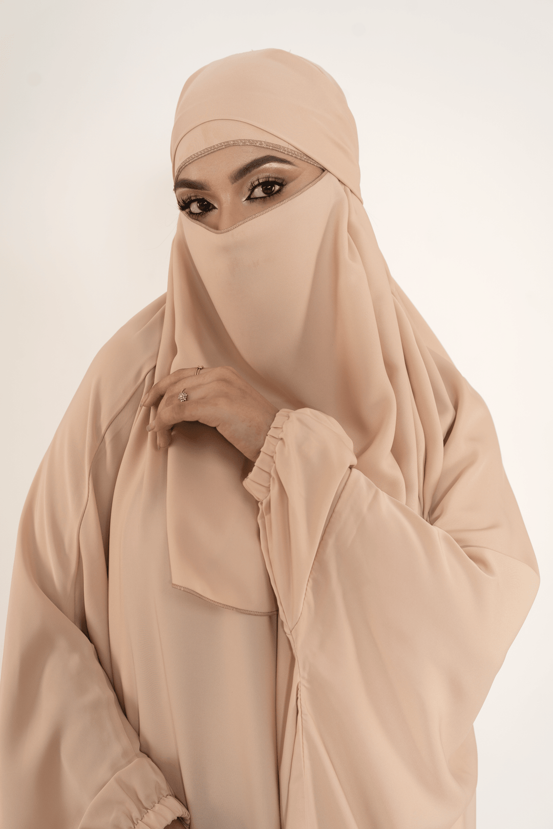 One Piece Jilbab Set with Niqab For Muslim women - Abaya Elegance