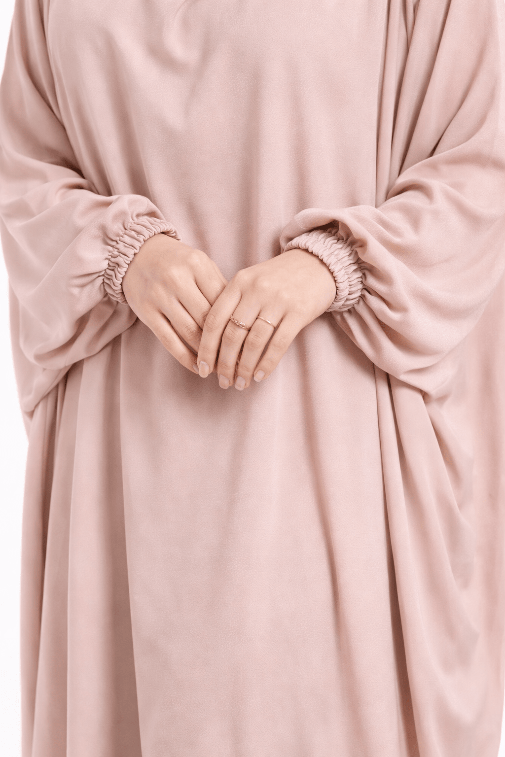 One Piece Jilbab With Niqab - Pink - Abaya Elegance