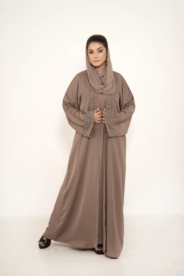 Stylish Handicrafts with Stonework Abaya Including inner for Modern Women - Abaya Elegance
